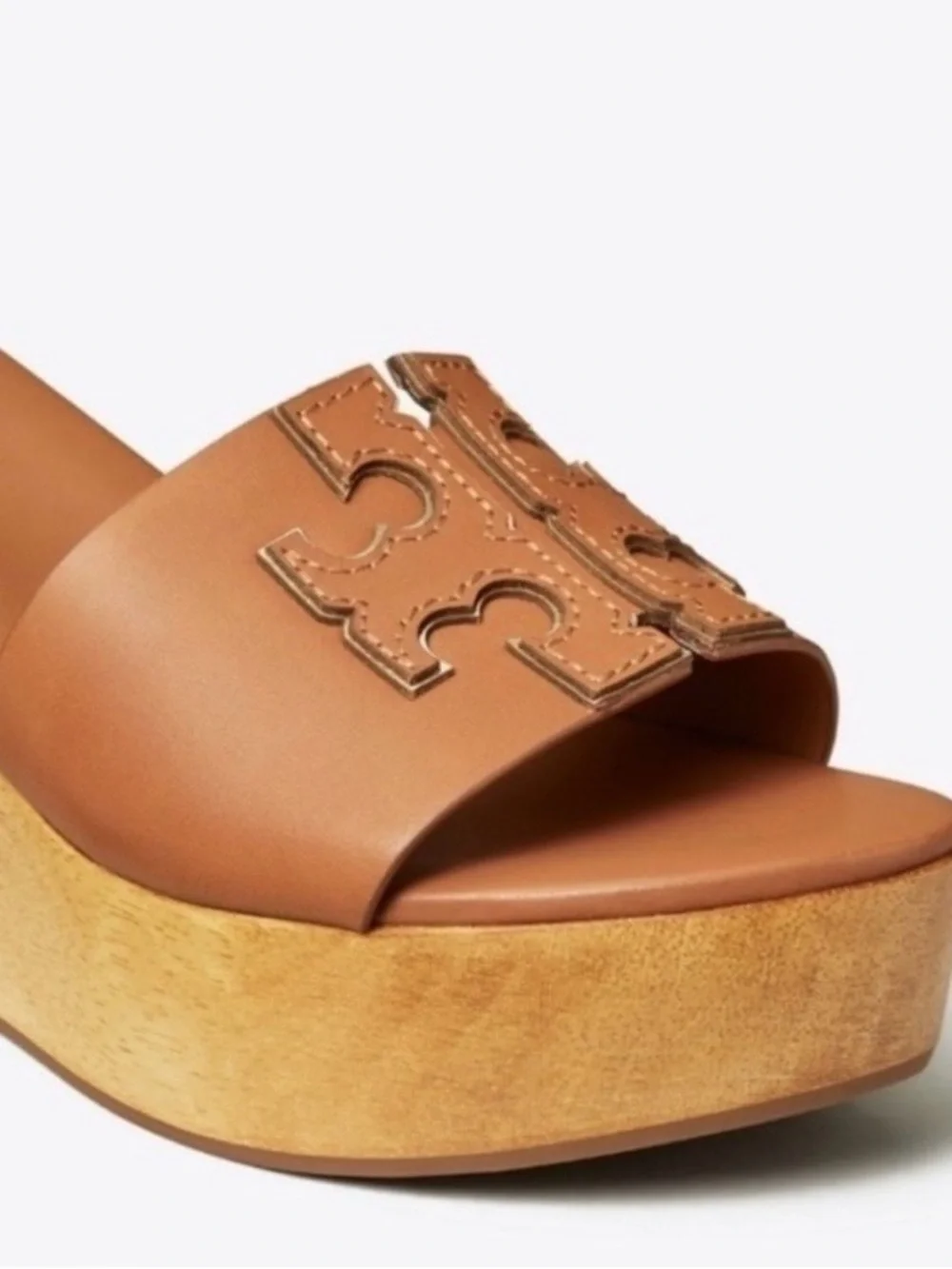 Tory Burch Cognac Ines  Platform Slide